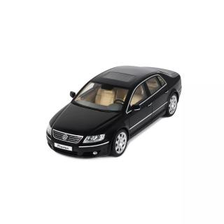 VW VOLKSWAGEN PHAETON 6.0 W12 BLACK L041 2005 OttO mobile 1:18 Resinemodell (Türen, Motorhaube... nicht zu öffnen!)